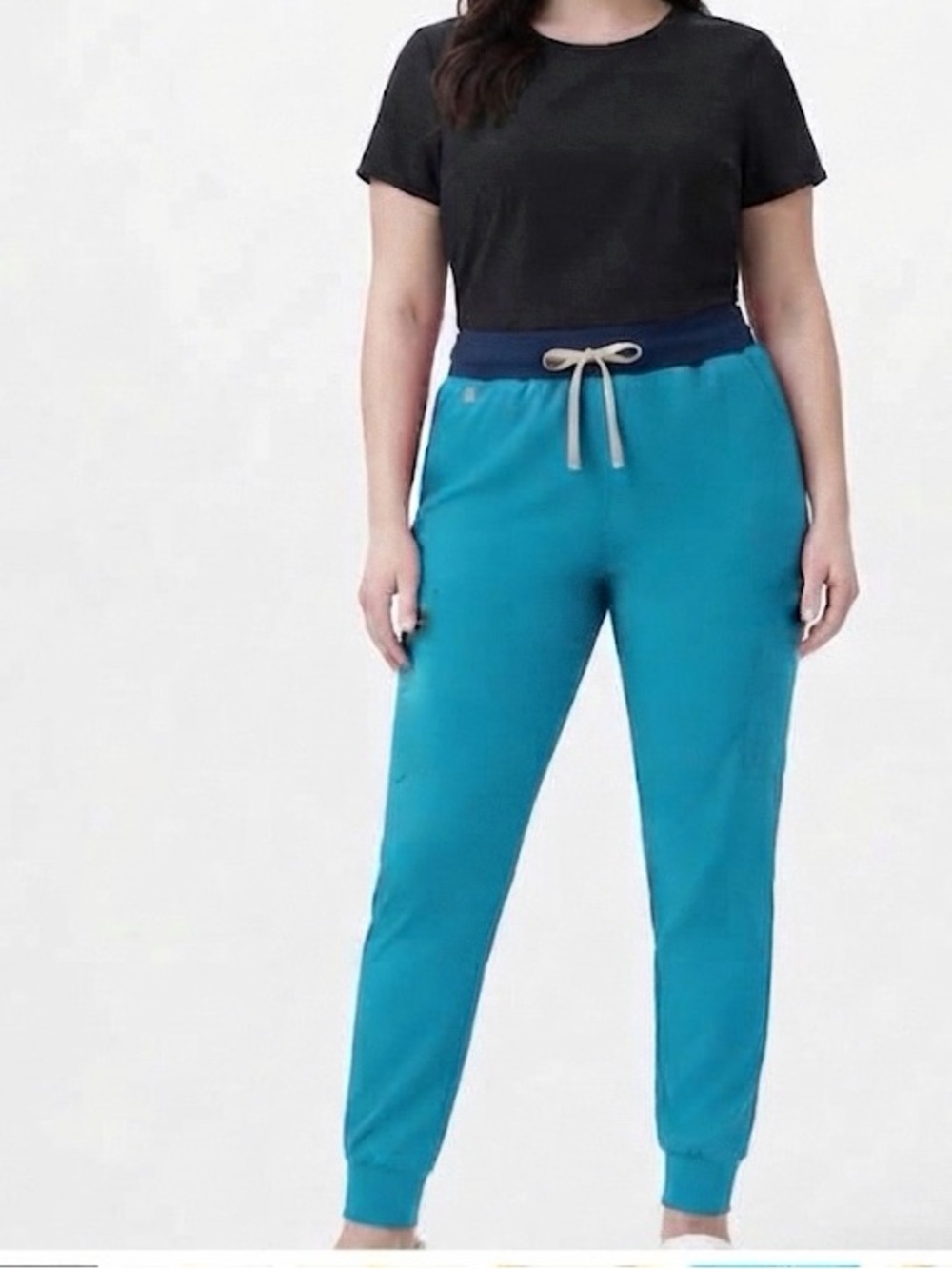 FIGS Zamora Jogger Scrub Pants Size Large PO#3694 Lagoon Deep Reef
Teal